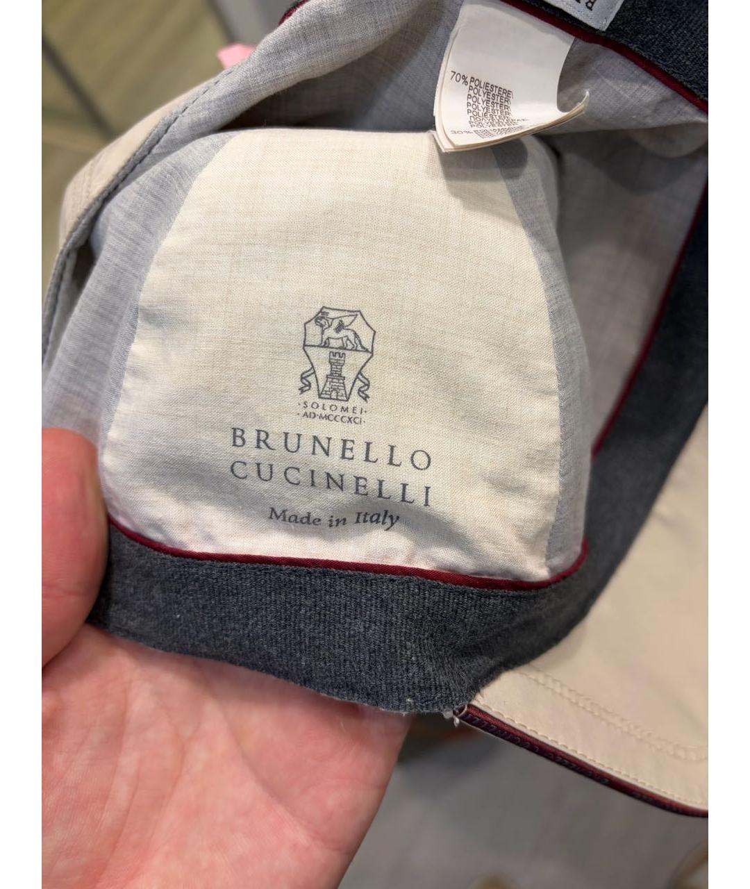 BRUNELLO CUCINELLI Бежевая кепка/бейсболка, фото 5