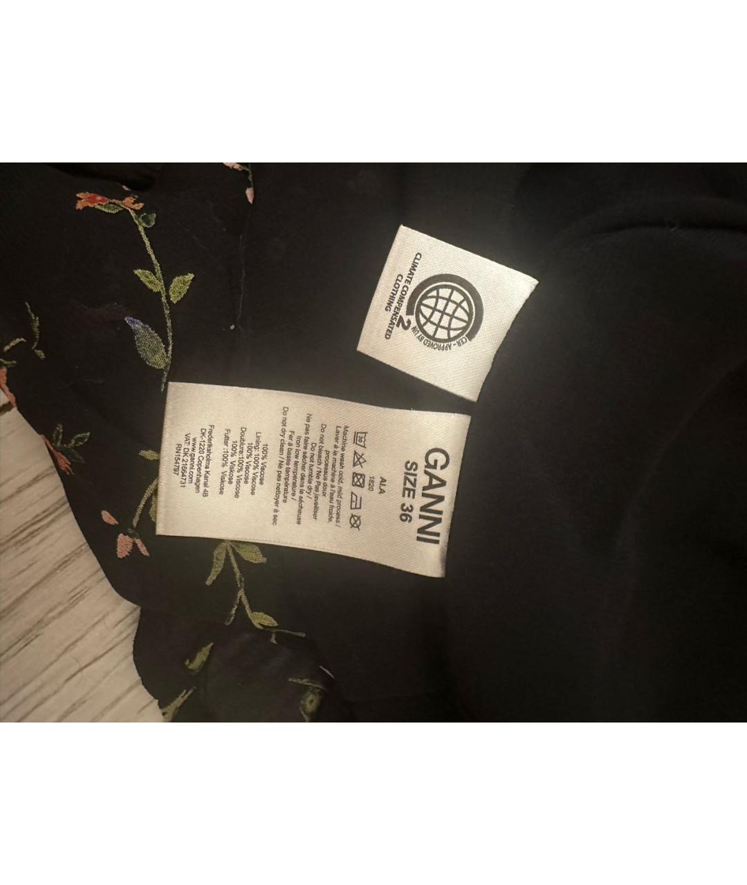 GANNI Мульти вискозное повседневное платье, фото 4