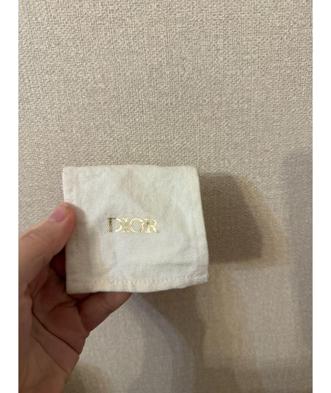 CHRISTIAN DIOR Золотые металлические серьги, фото 4