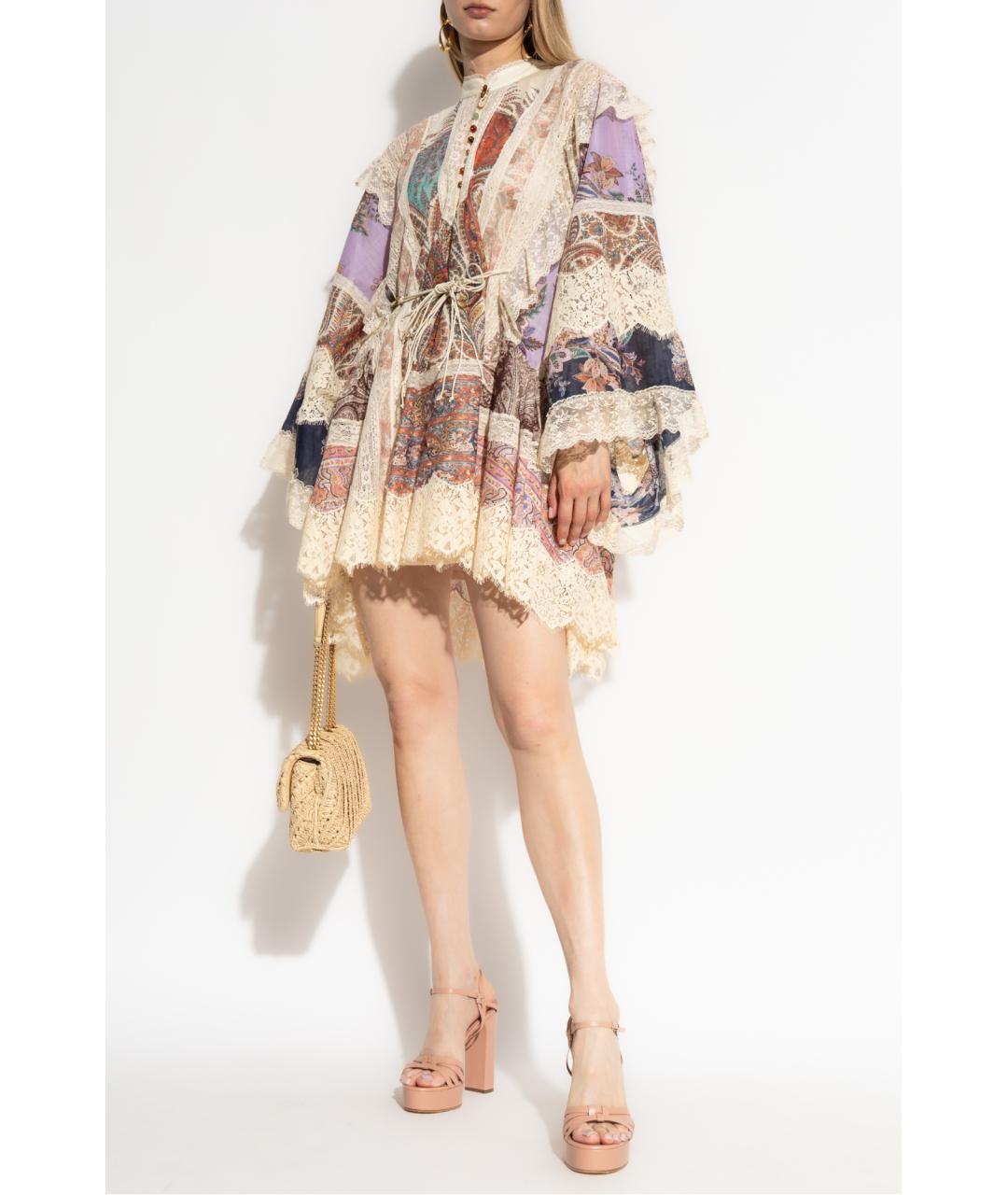 ZIMMERMANN Мульти хлопковое коктейльное платье, фото 4