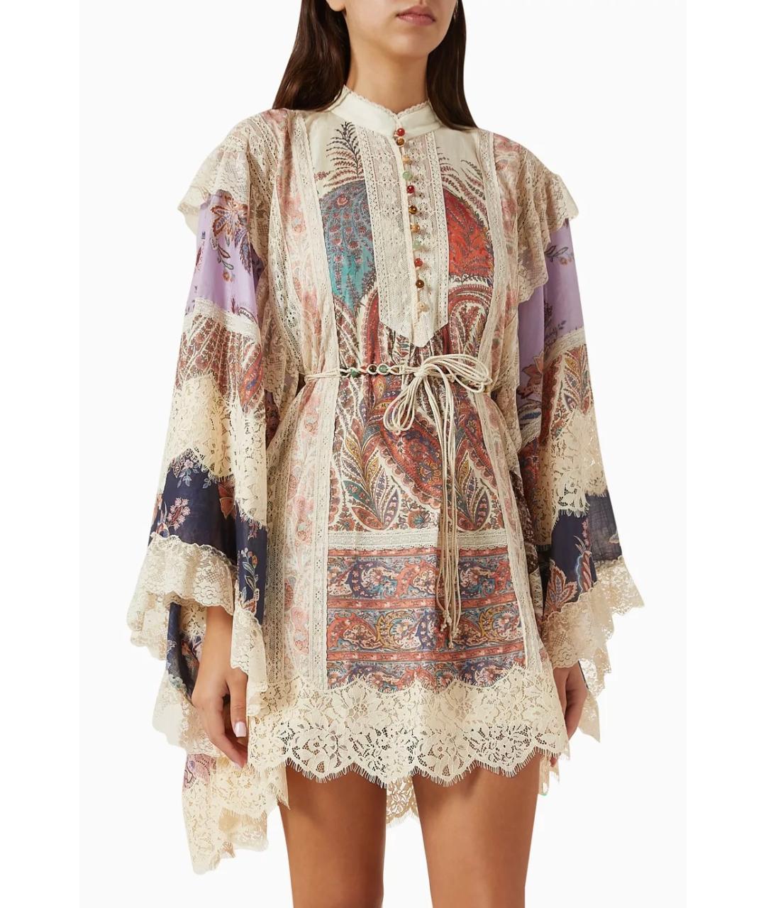 ZIMMERMANN Мульти хлопковое коктейльное платье, фото 8