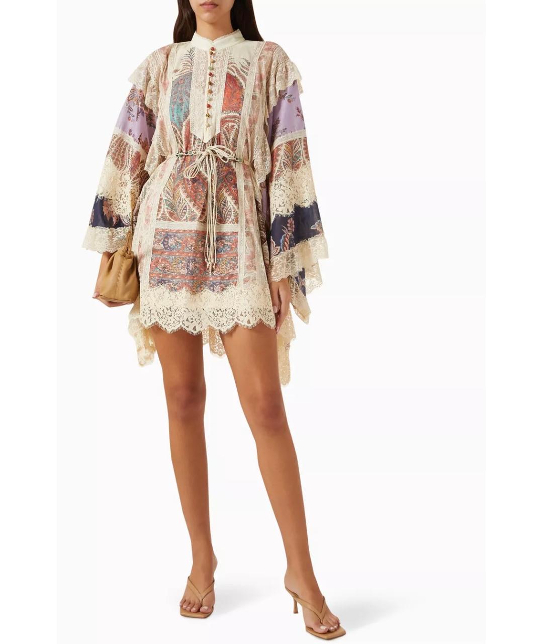 ZIMMERMANN Мульти хлопковое коктейльное платье, фото 7