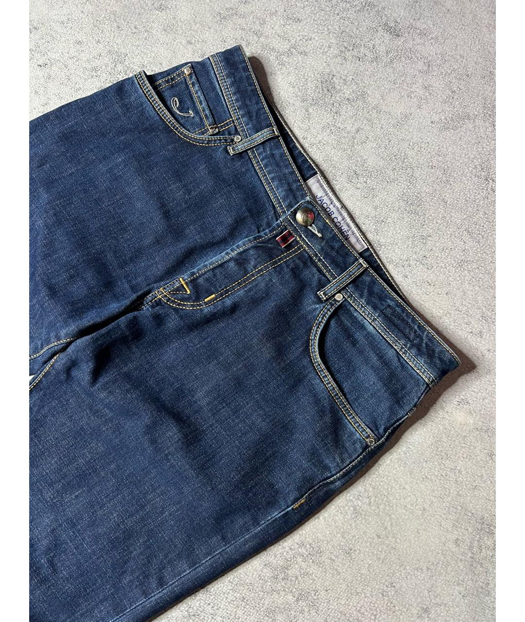 JACOB COHEN Синие хлопко-эластановые джинсы скинни, фото 7