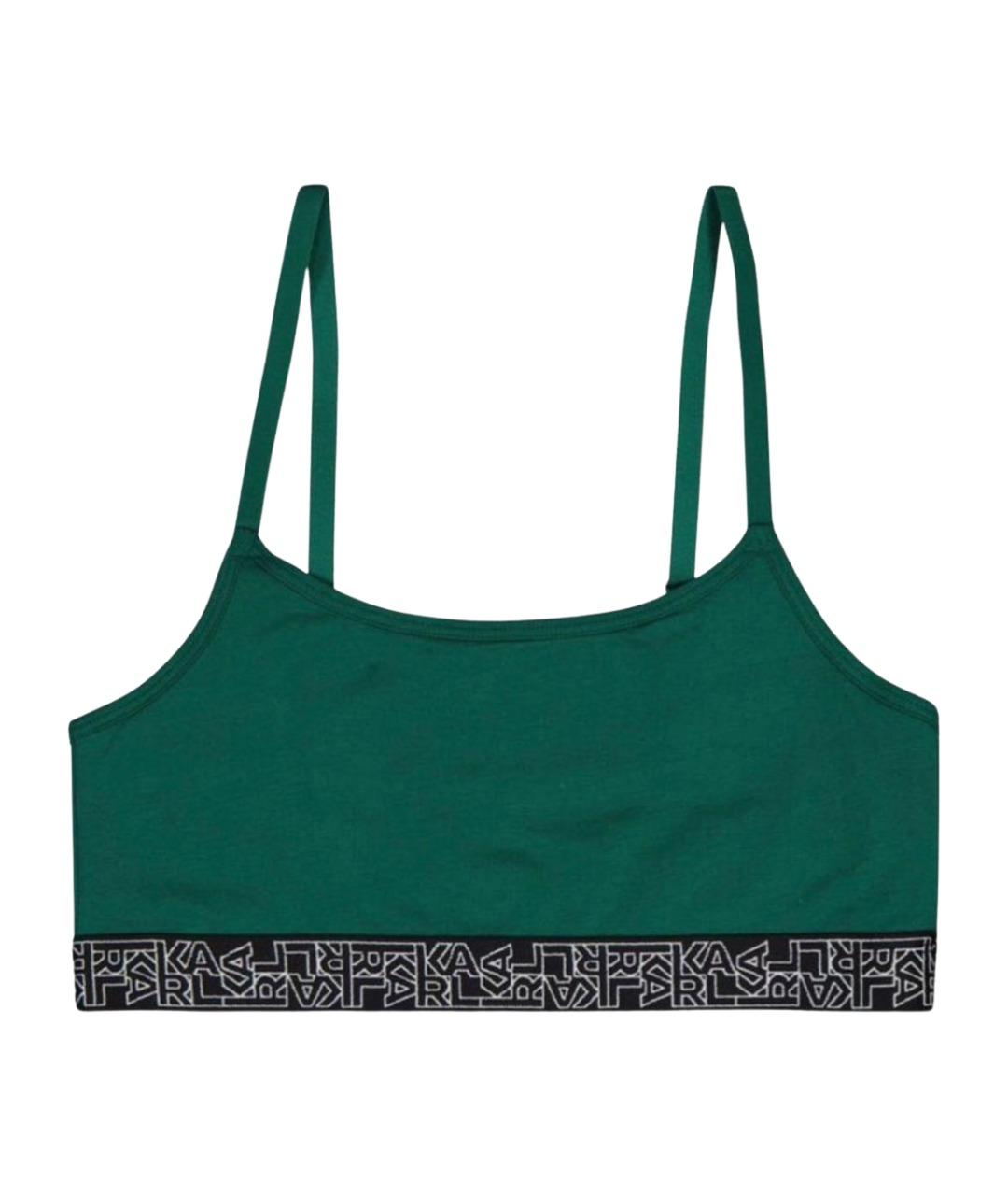 KARL LAGERFELD Зеленая хлопковая майка, фото 1