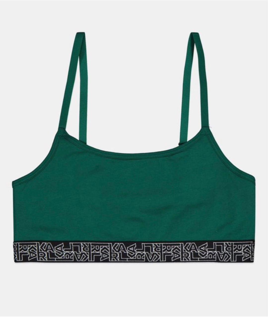 KARL LAGERFELD Зеленая хлопковая майка, фото 9