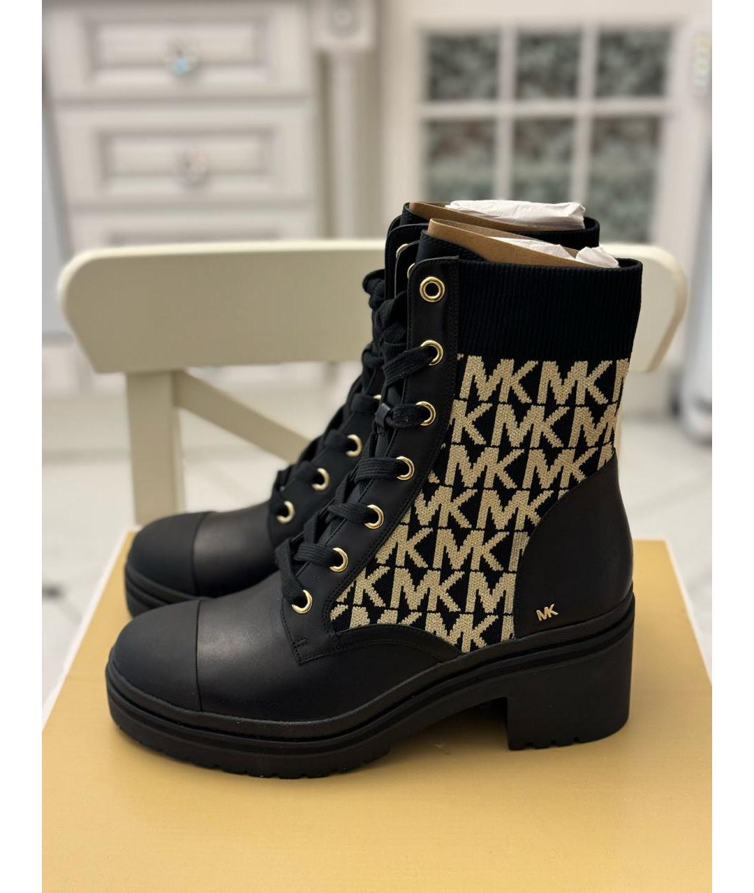 MICHAEL KORS Черные текстильные ботинки, фото 8