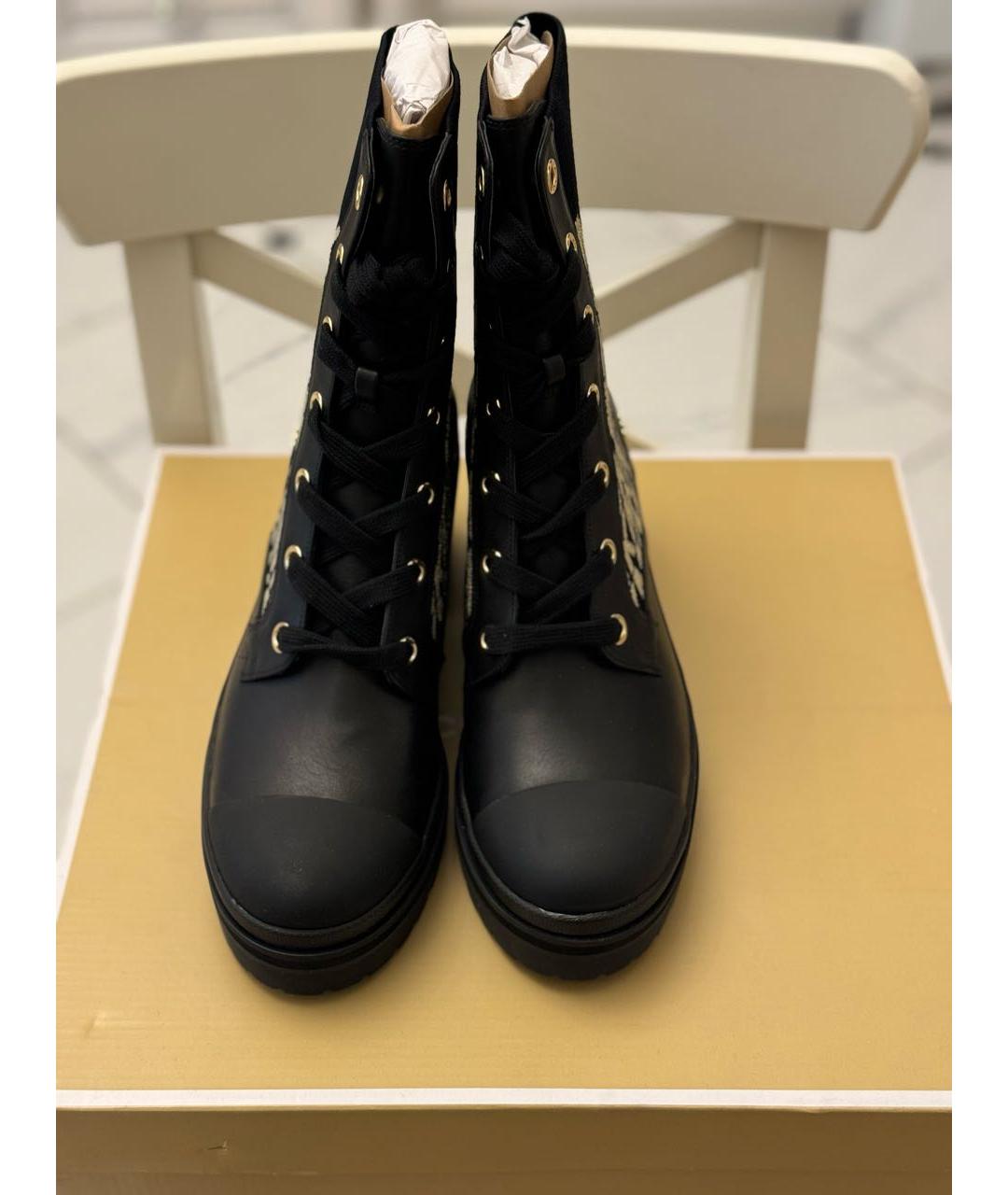 MICHAEL KORS Черные текстильные ботинки, фото 2