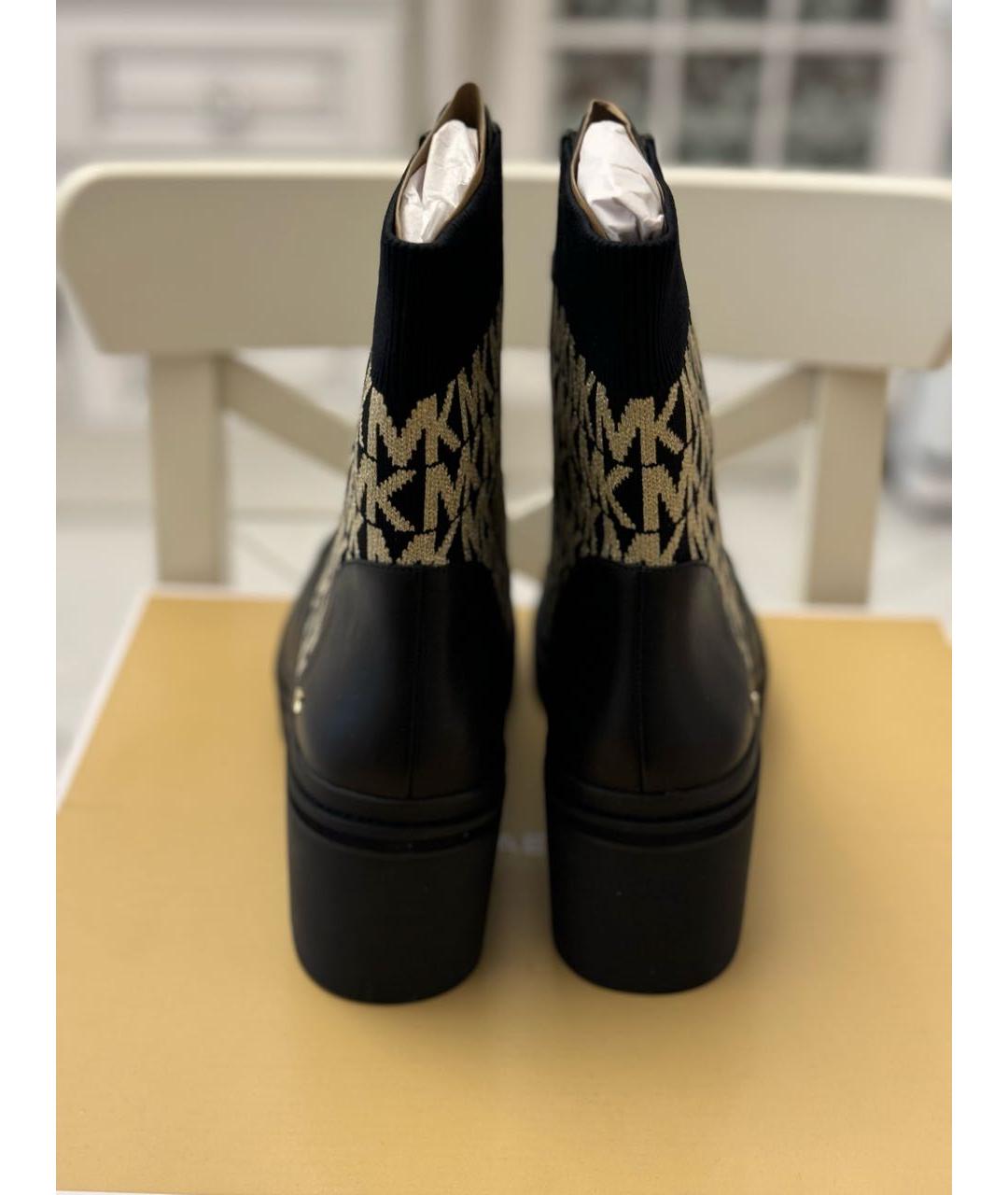 MICHAEL KORS Черные текстильные ботинки, фото 4