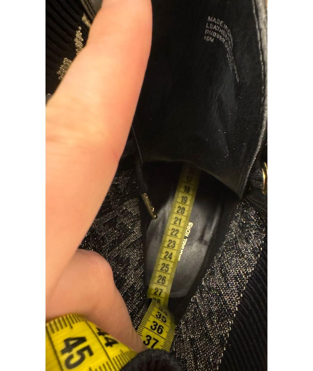 MICHAEL KORS Черные текстильные ботинки, фото 6