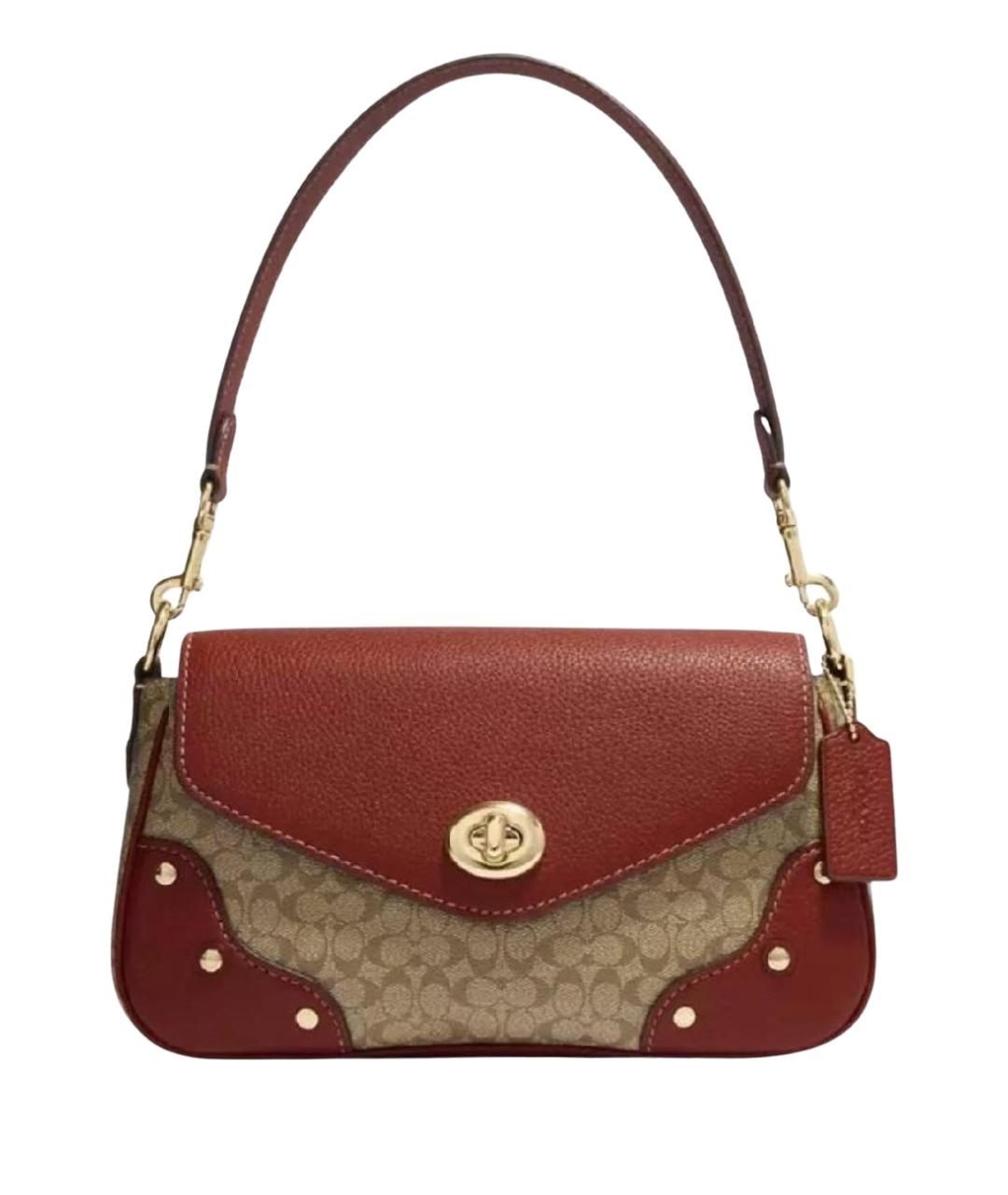 COACH Коричневая сумка через плечо, фото 1