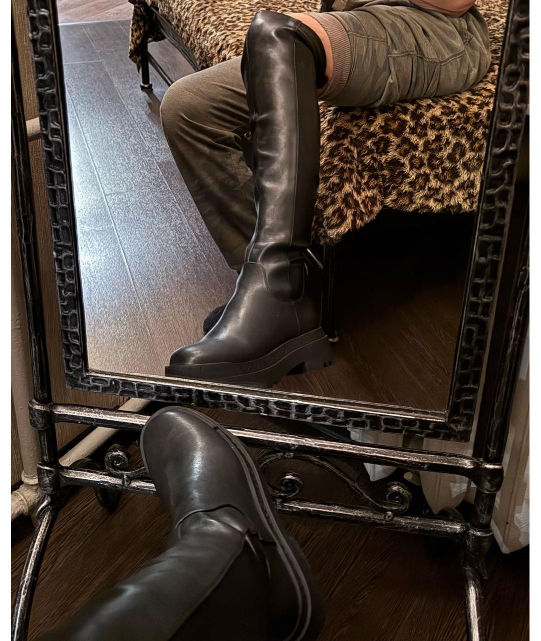 LIU JO Черные ботфорты, фото 4