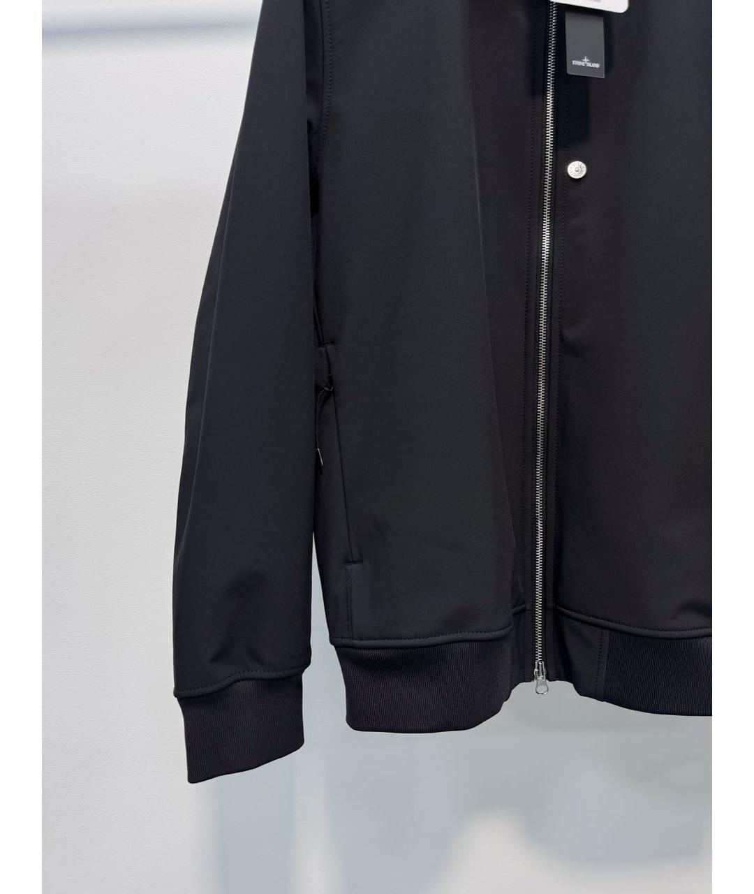 STONE ISLAND Черная полиэстеровая куртка, фото 4