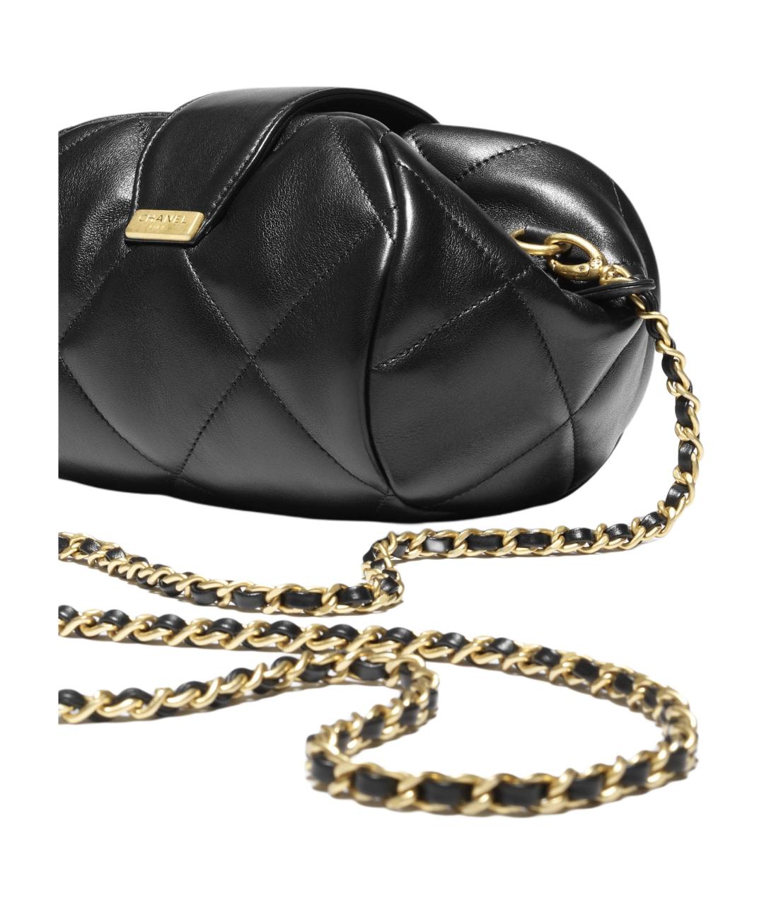 CHANEL Черная кожаная сумка через плечо, фото 4