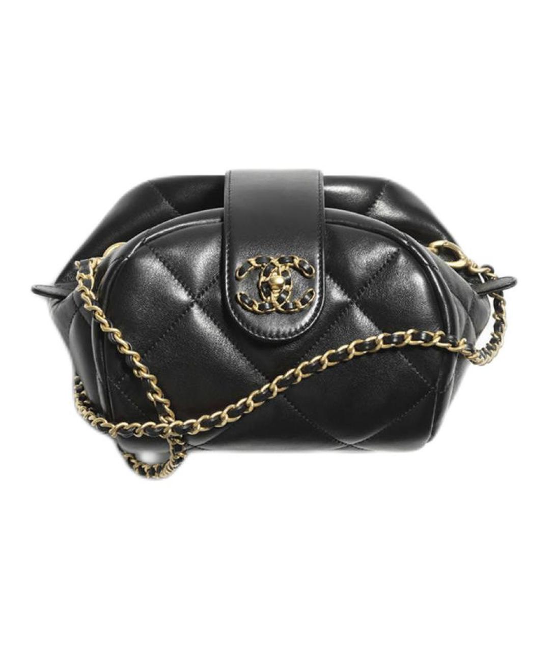 CHANEL Черная кожаная сумка через плечо, фото 1