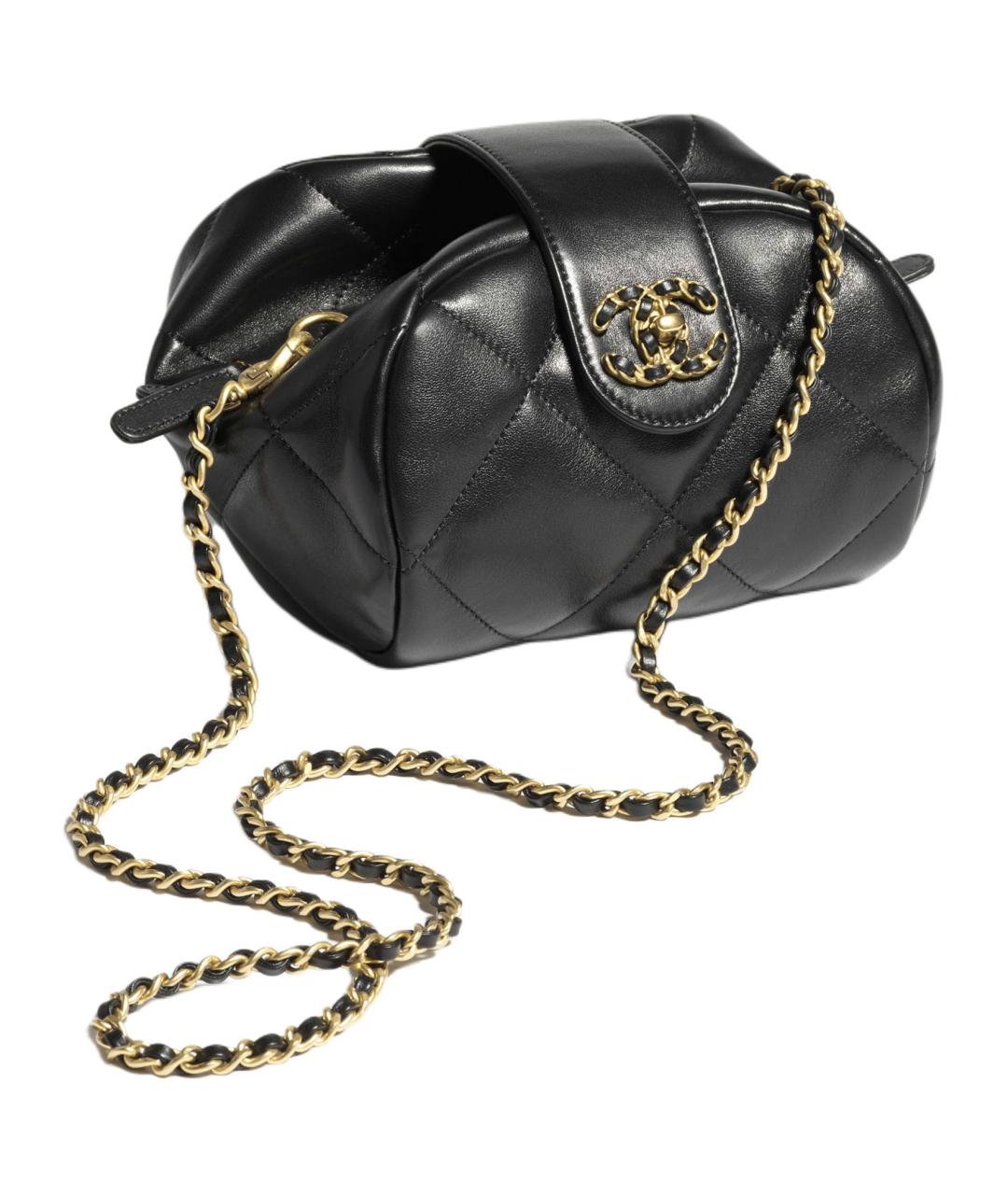 CHANEL Черная кожаная сумка через плечо, фото 2