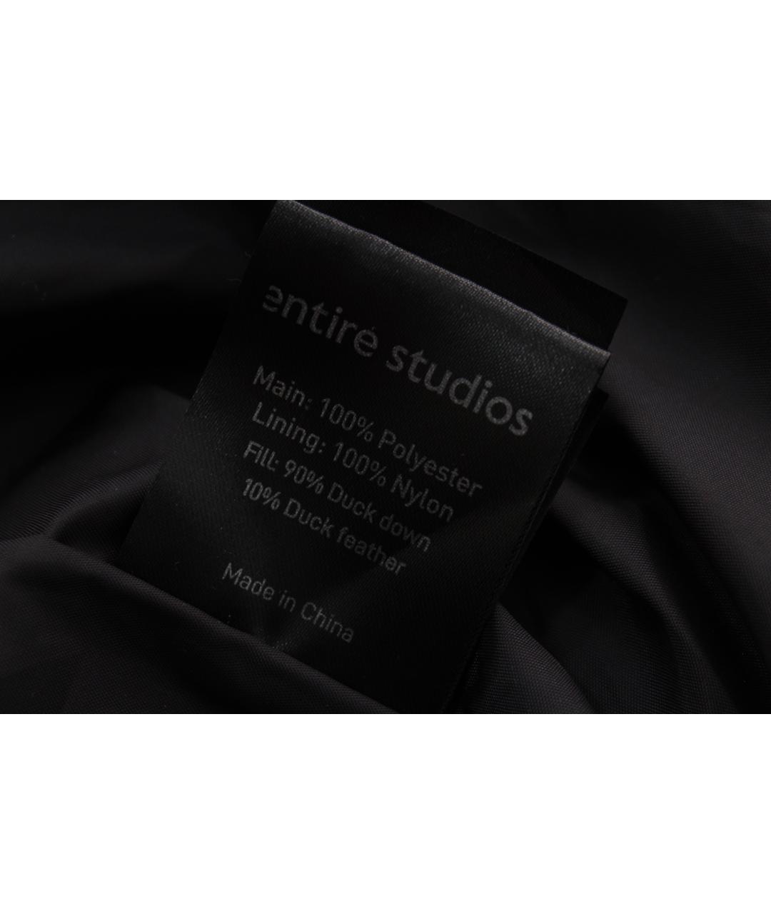 entire studios Черный полиэстеровый пуховик, фото 6