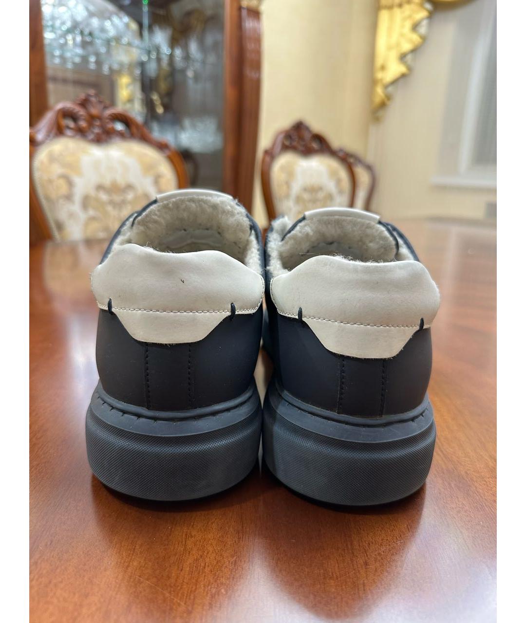 HARRIS WHARF LONDON Темно-синие низкие ботинки, фото 6