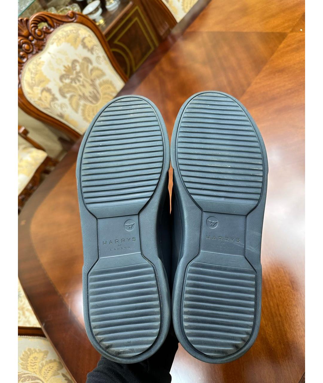 HARRIS WHARF LONDON Темно-синие низкие ботинки, фото 5