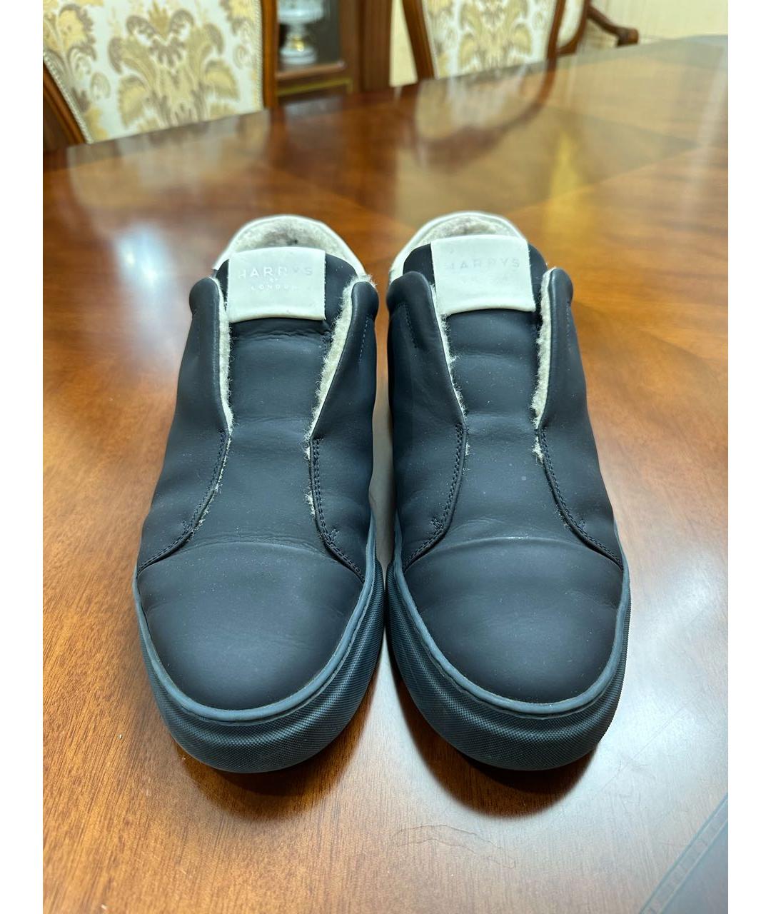 HARRIS WHARF LONDON Темно-синие низкие ботинки, фото 2