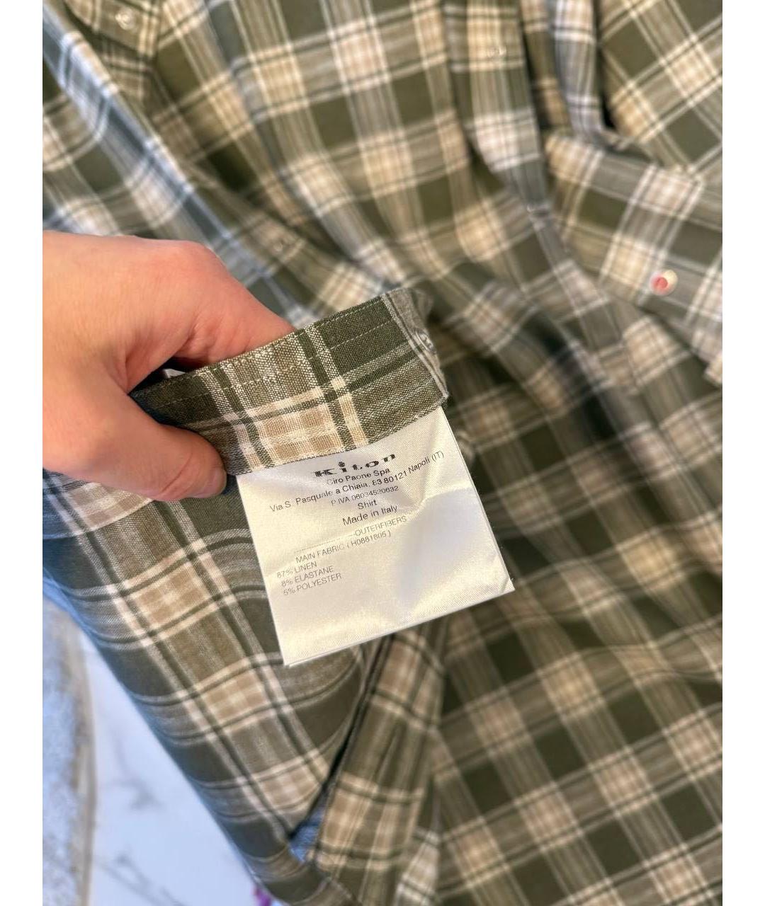 KITON Мульти льняная кэжуал рубашка, фото 6