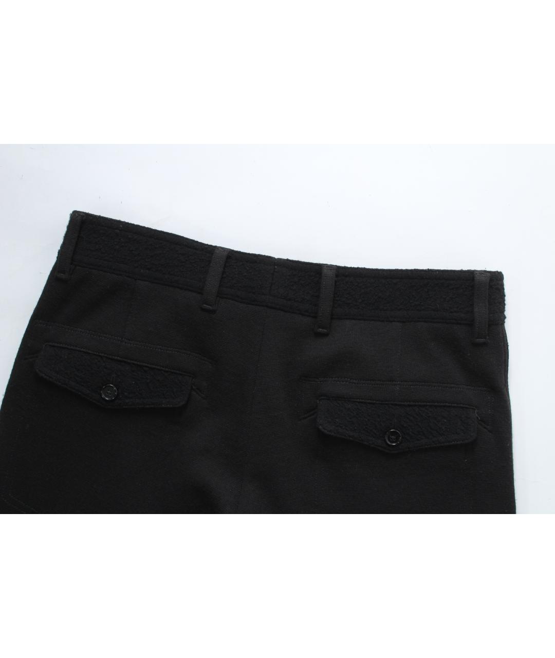 DOLCE&GABBANA Черные шерстяные повседневные брюки, фото 9