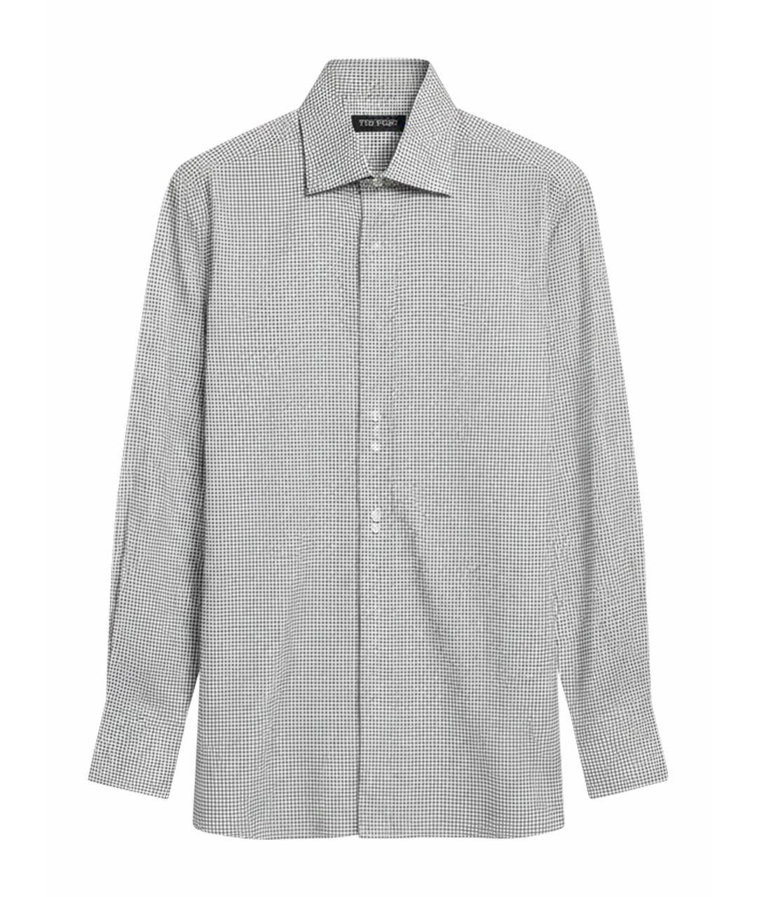 TOM FORD Белая хлопковая кэжуал рубашка, фото 1