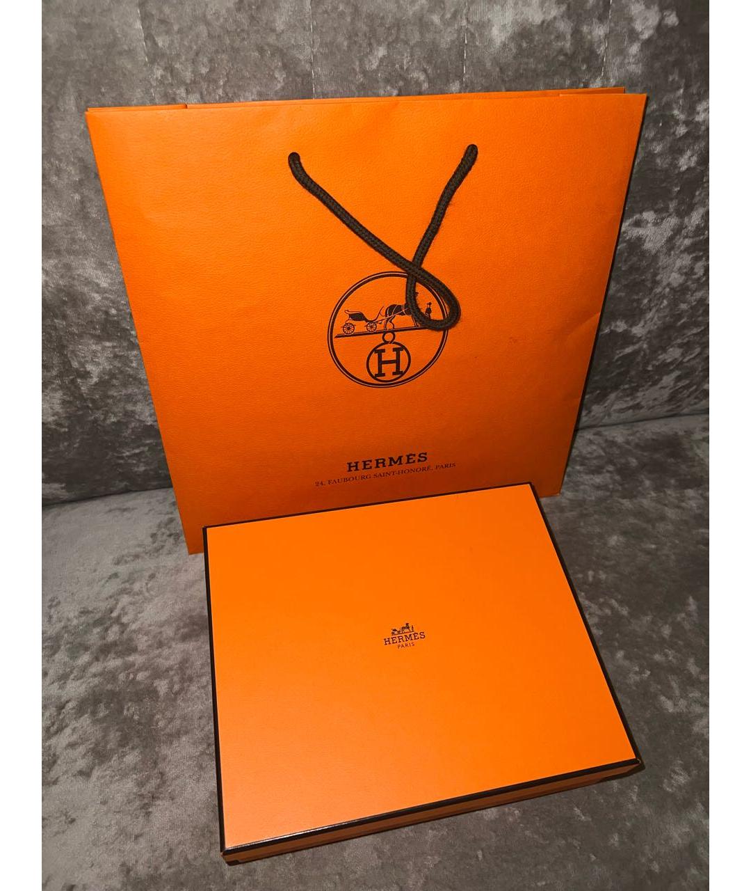 HERMES Синяя кожаная сумка через плечо, фото 6