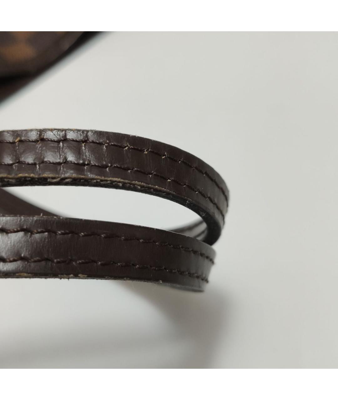LOUIS VUITTON Коричневая сумка с короткими ручками, фото 8