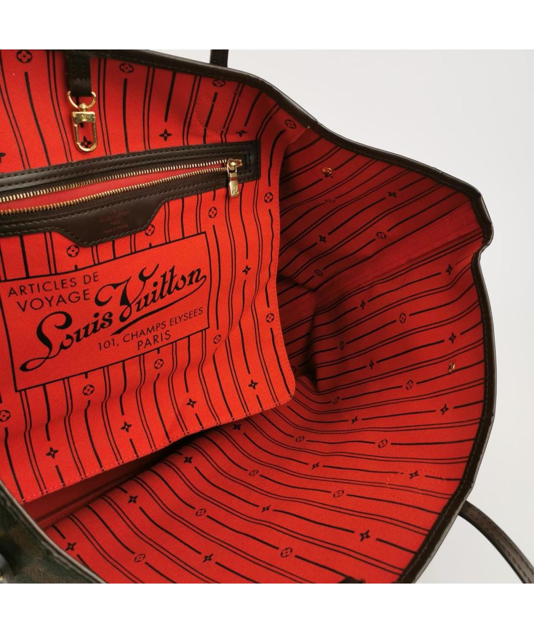 LOUIS VUITTON Коричневая сумка с короткими ручками, фото 6