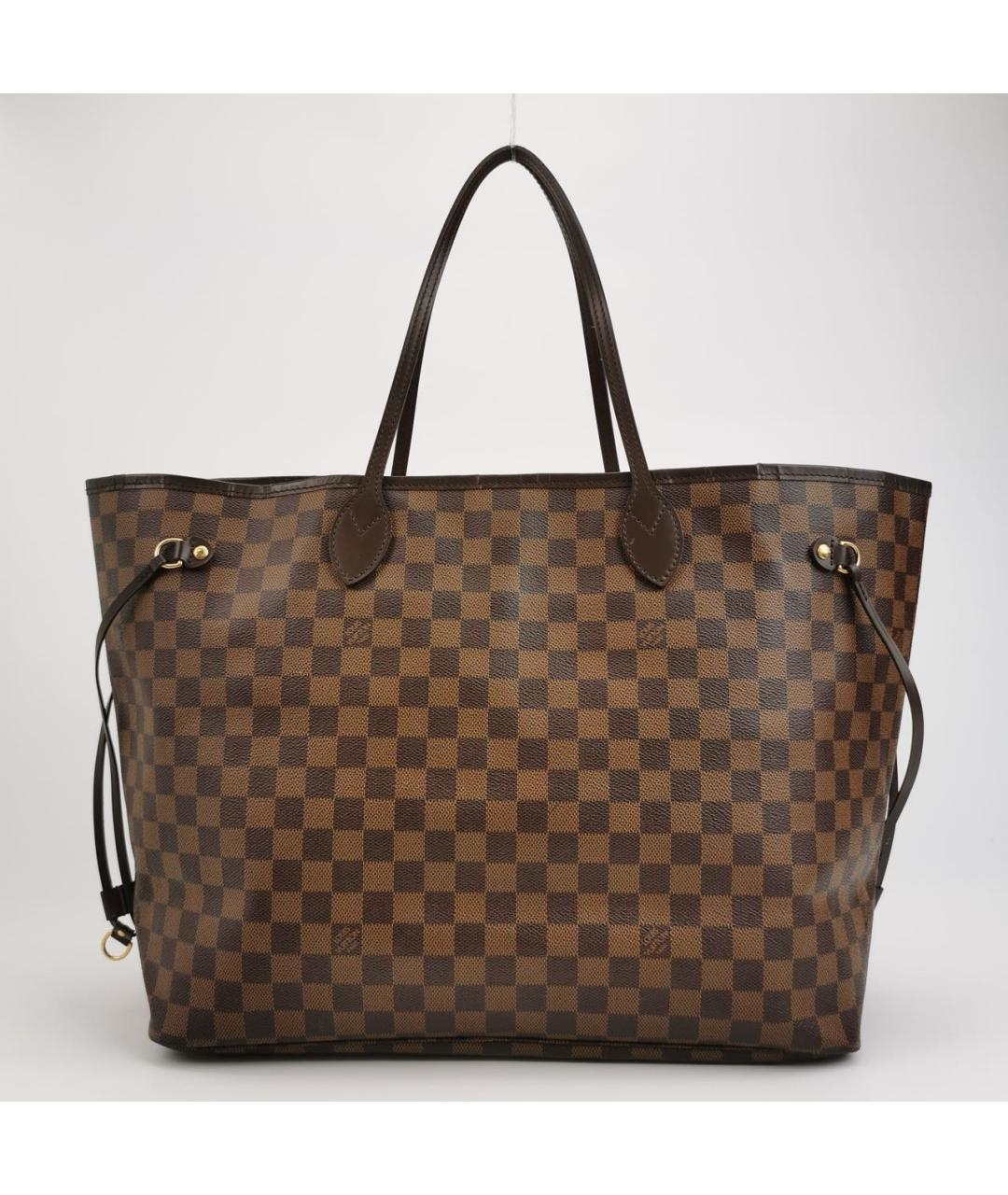 LOUIS VUITTON Коричневая сумка с короткими ручками, фото 4