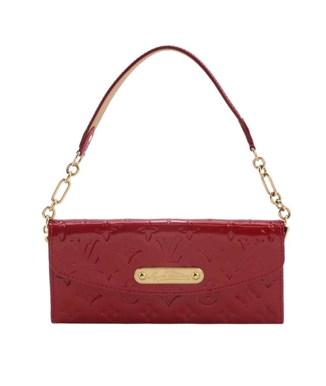 LOUIS VUITTON Красная сумка через плечо из лакированной кожи, фото 1