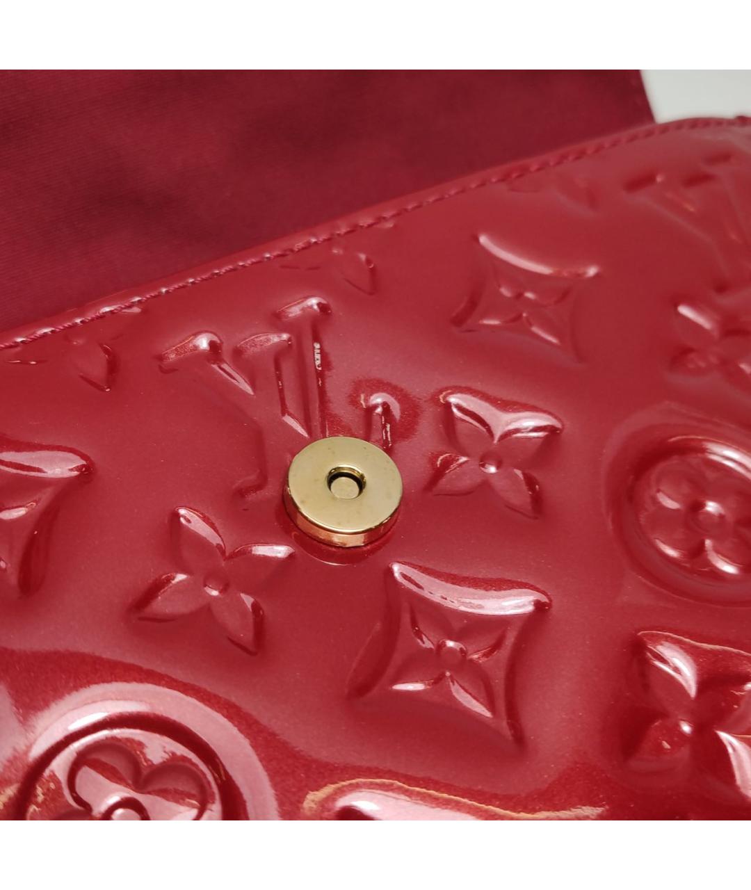 LOUIS VUITTON Красная сумка через плечо из лакированной кожи, фото 7