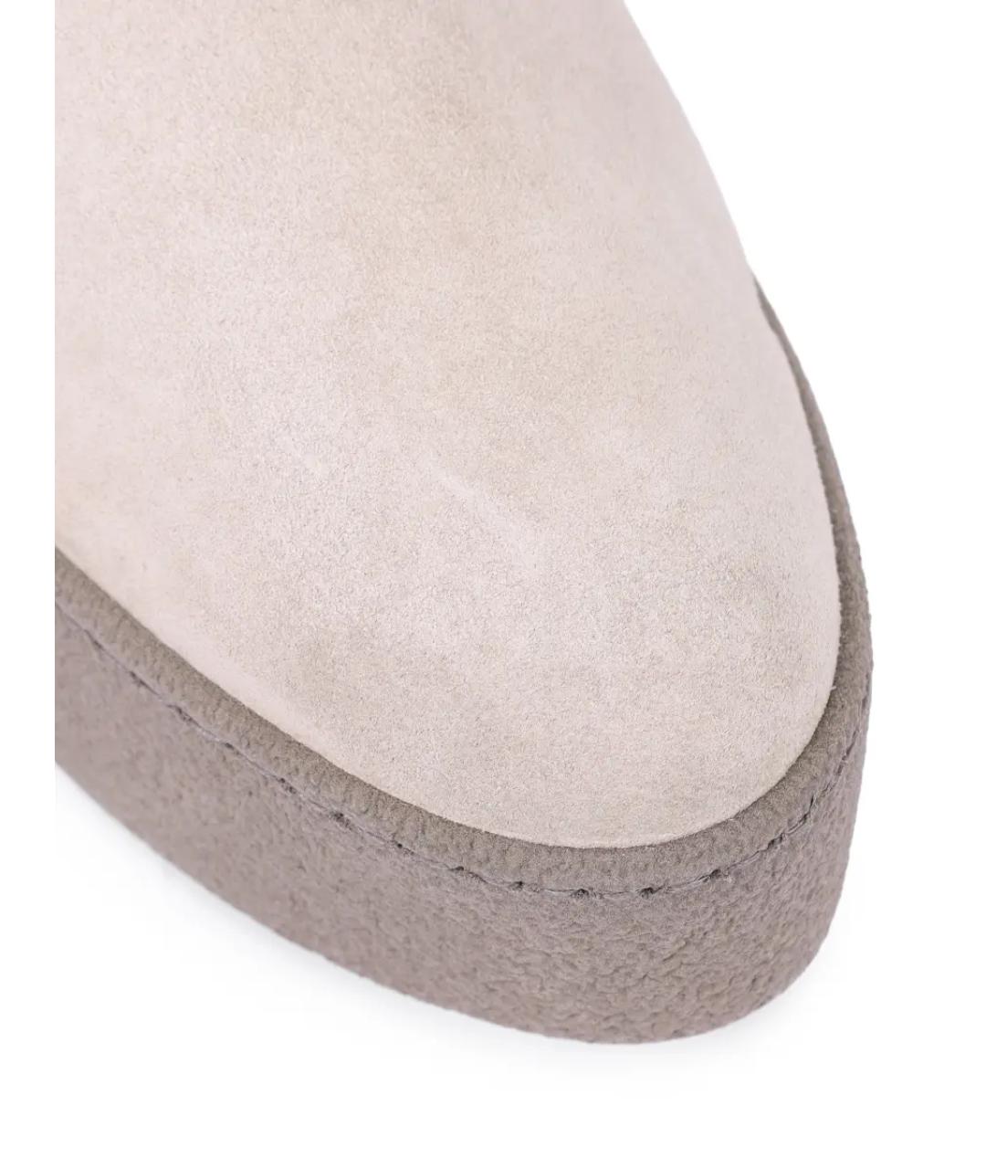 AGNONA Серые замшевые ботинки, фото 5