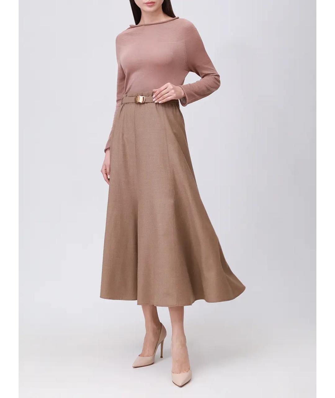 AGNONA Бежевый хлопковый джемпер / свитер, фото 2