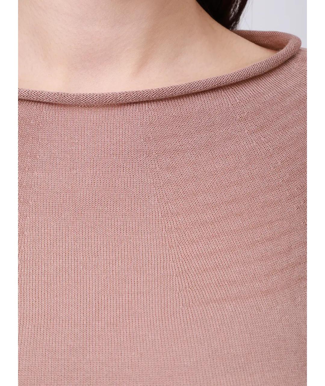 AGNONA Бежевый хлопковый джемпер / свитер, фото 5