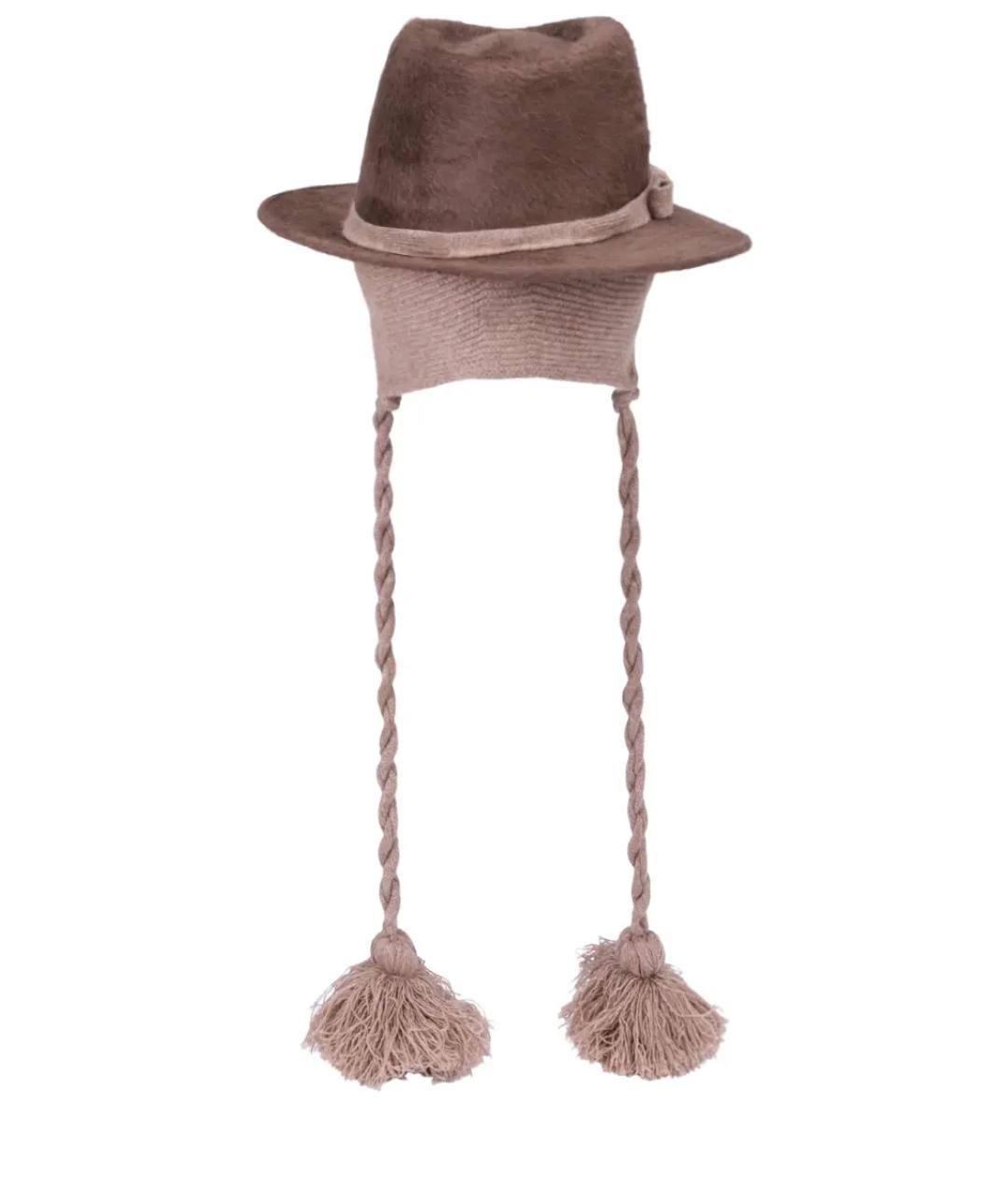 AGNONA Коричневая шляпа, фото 2