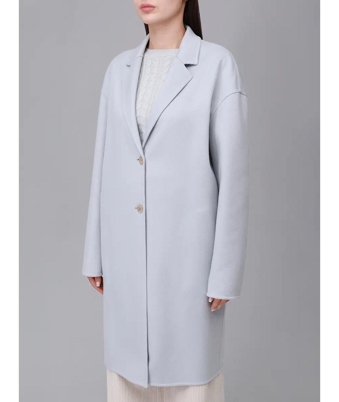 AGNONA Голубое кашемировое пальто, фото 4