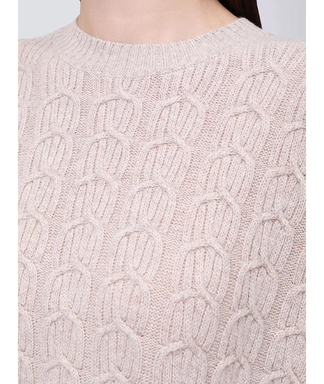 AGNONA Бежевый кашемировый джемпер / свитер, фото 5