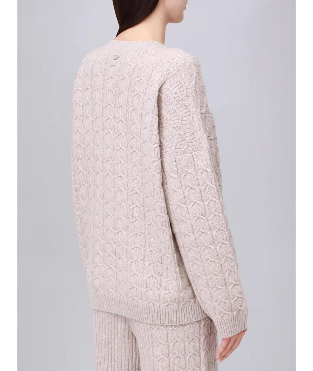 AGNONA Бежевый кашемировый джемпер / свитер, фото 3