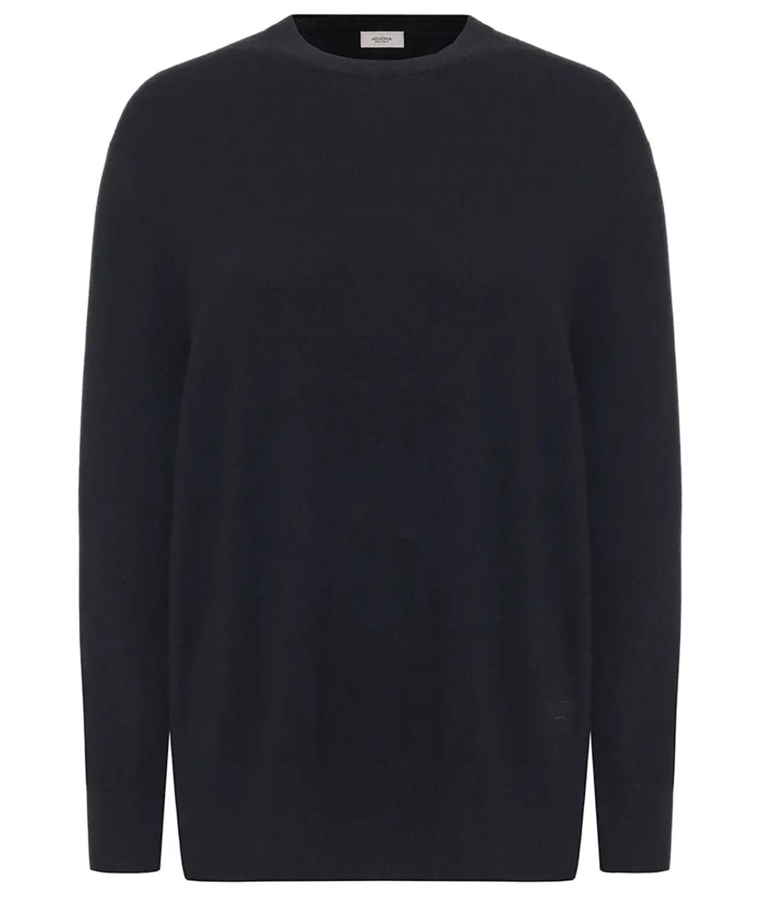 AGNONA Черный кашемировый джемпер / свитер, фото 1