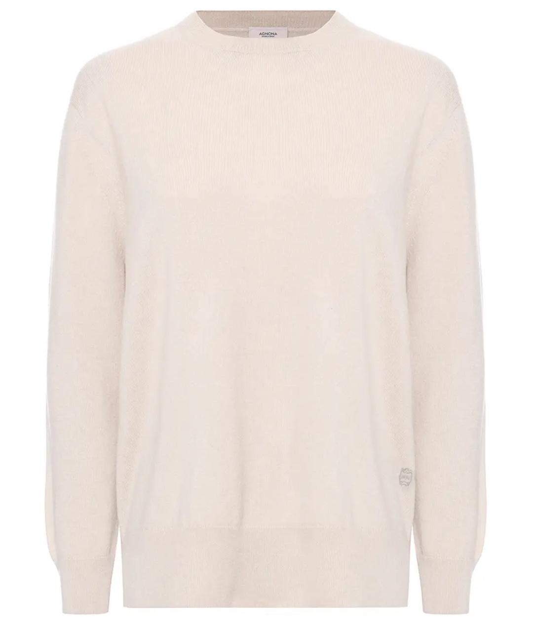 AGNONA Бежевый кашемировый джемпер / свитер, фото 1