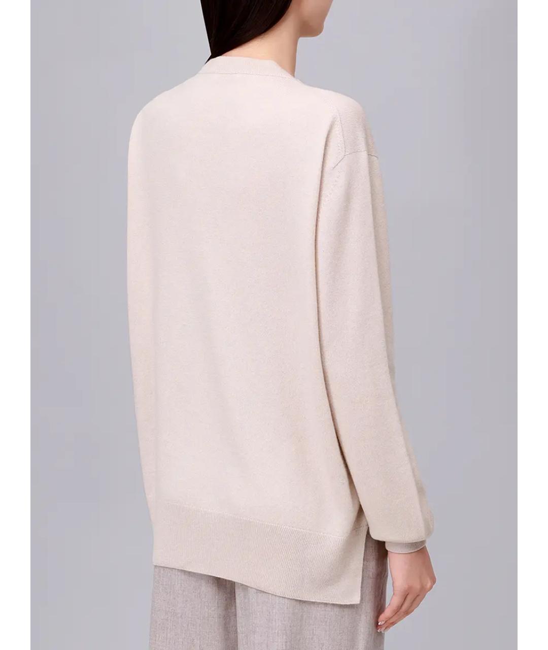 AGNONA Бежевый кашемировый джемпер / свитер, фото 3