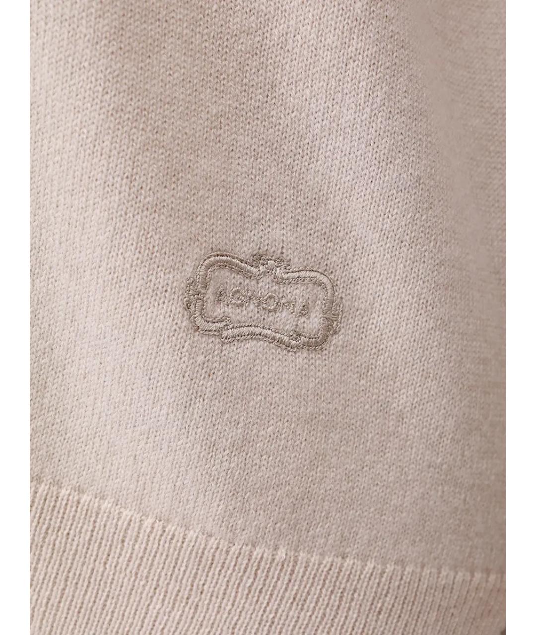 AGNONA Бежевый кашемировый джемпер / свитер, фото 5