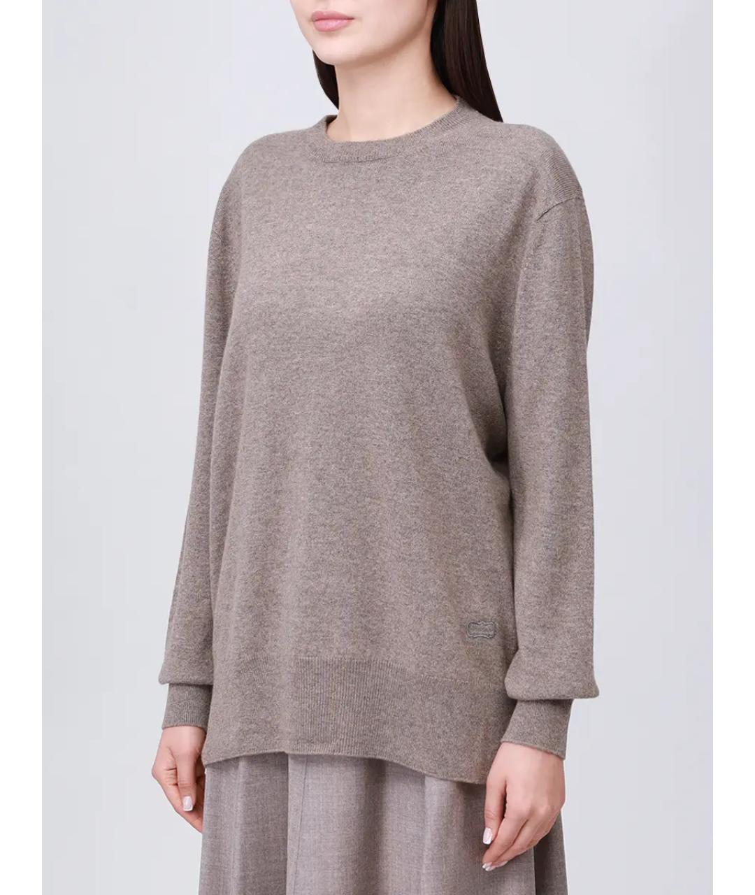 AGNONA Бежевый кашемировый джемпер / свитер, фото 4