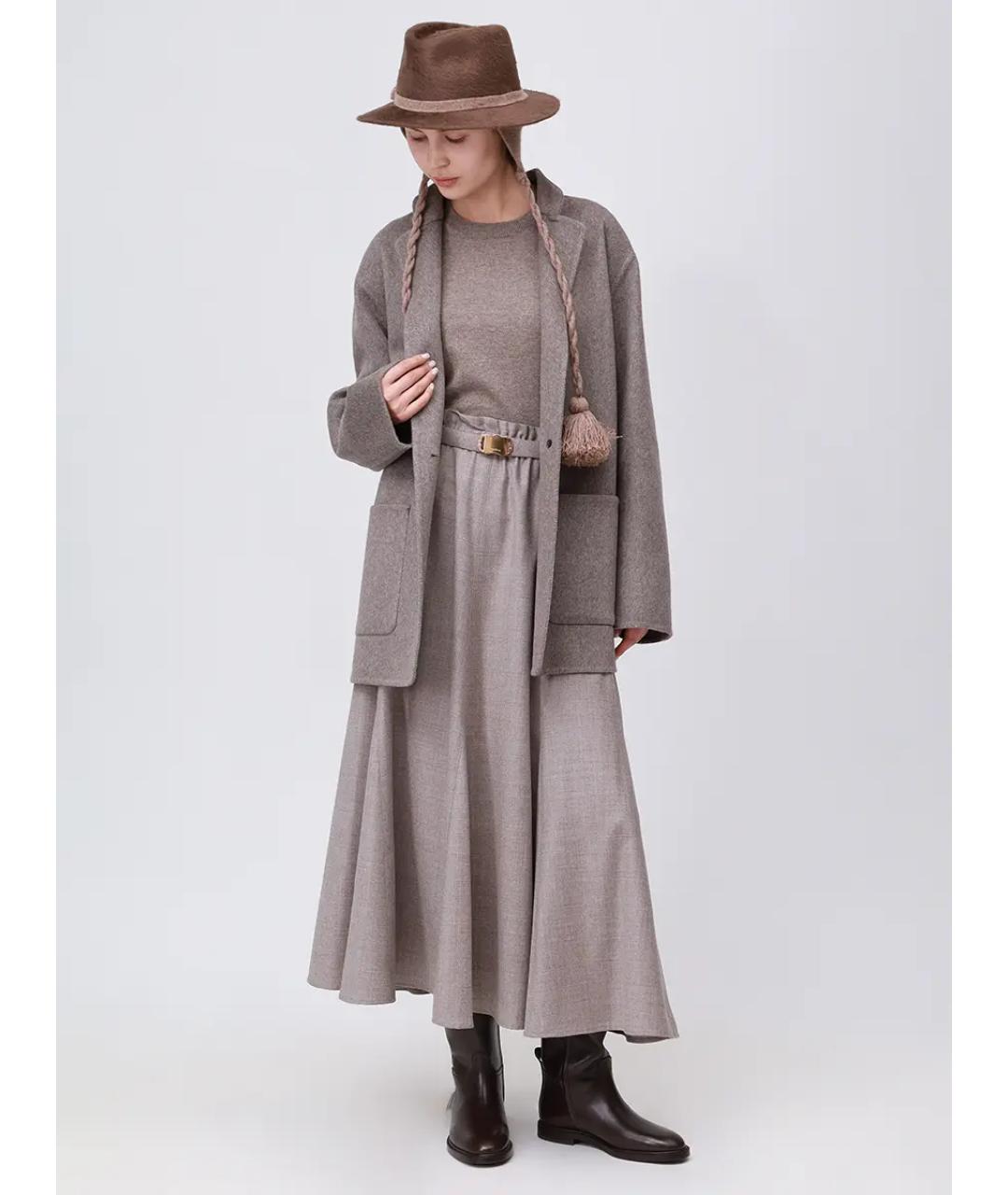 AGNONA Бежевый кашемировый джемпер / свитер, фото 2