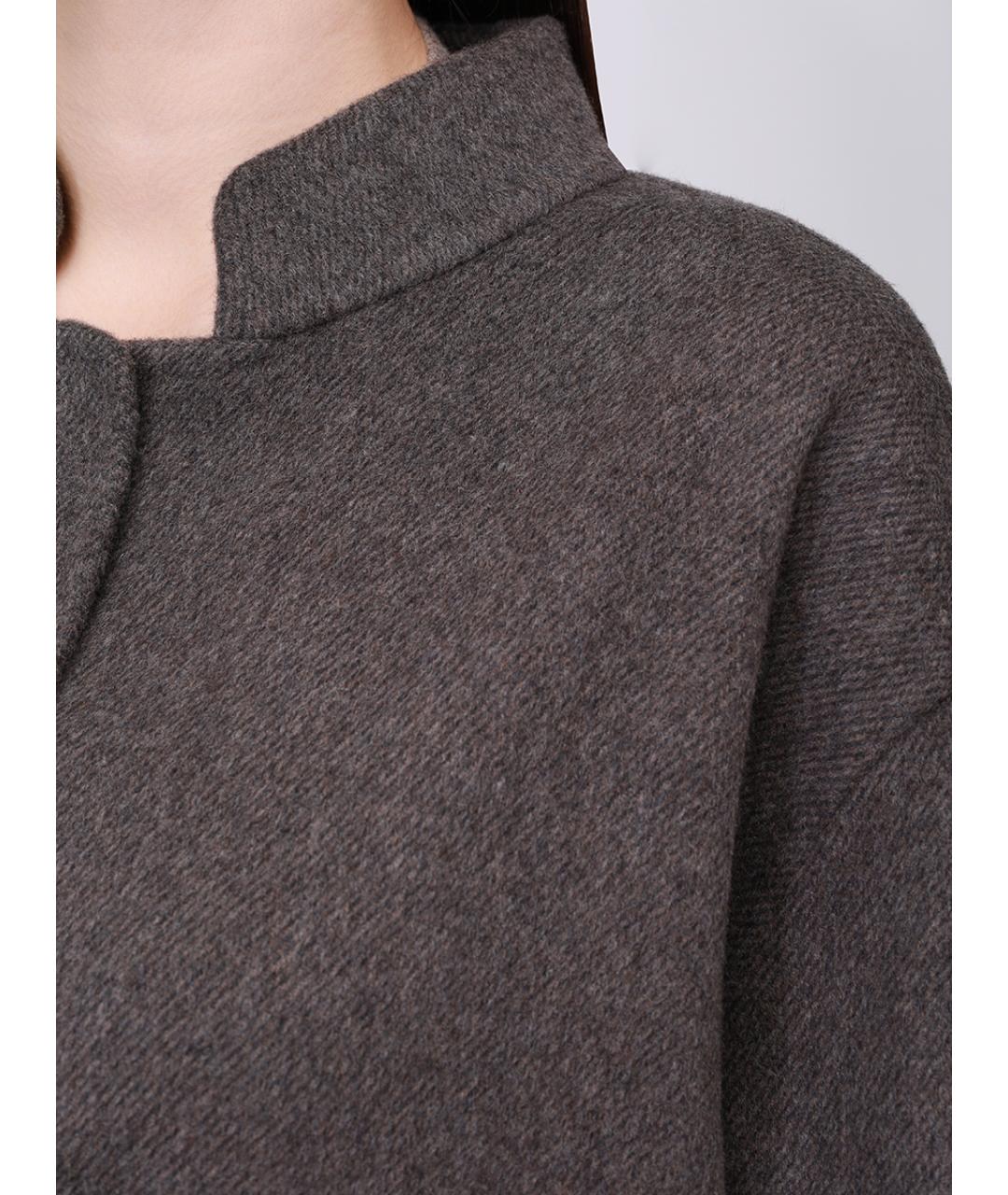 AGNONA Серое кашемировое пальто, фото 5