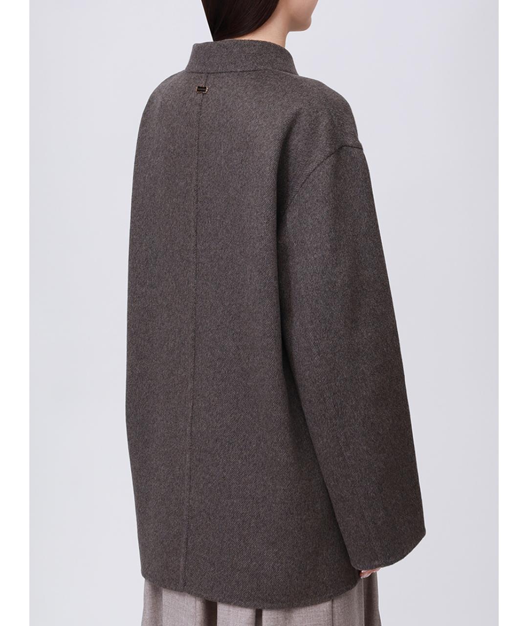 AGNONA Серое кашемировое пальто, фото 3