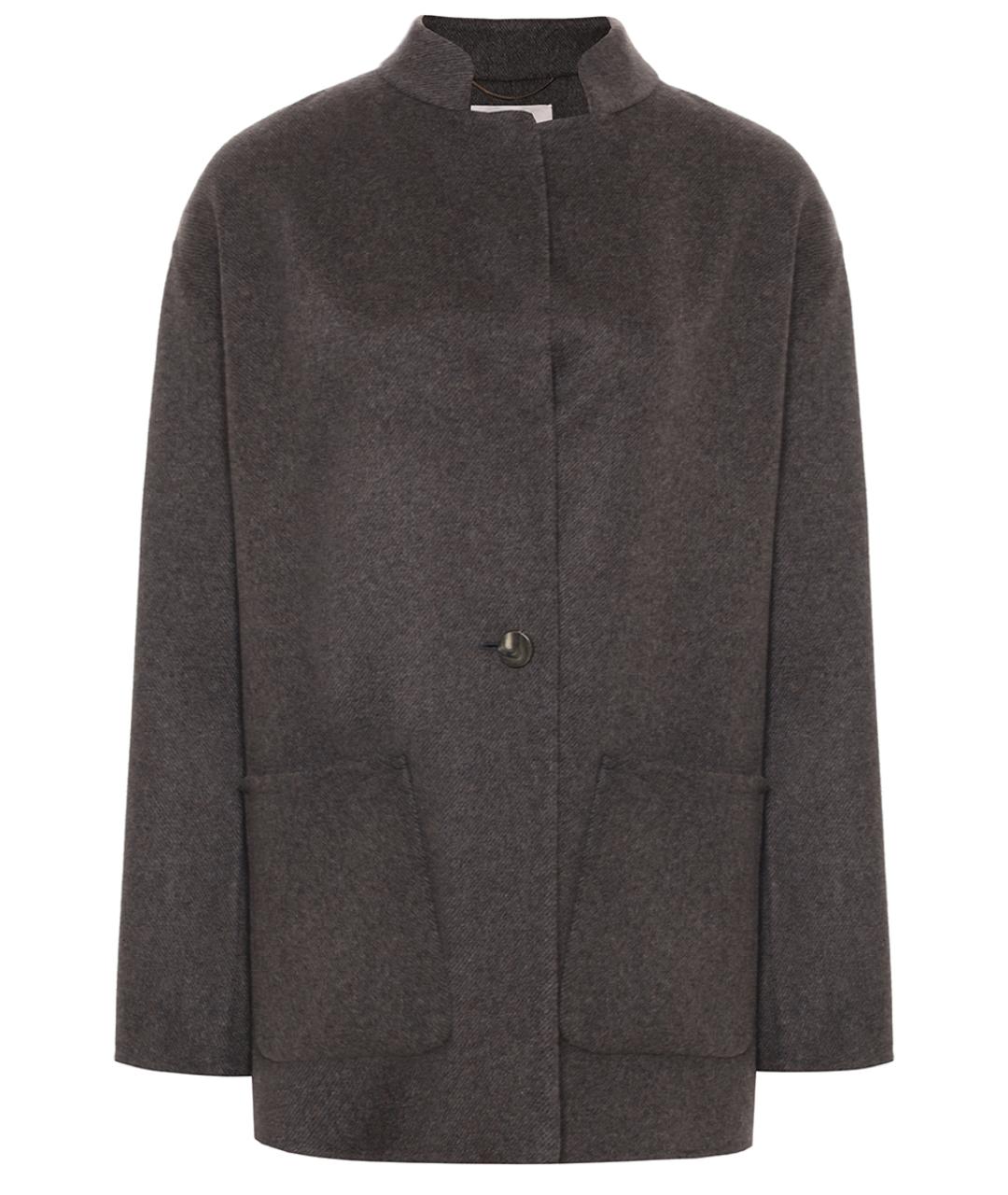 AGNONA Серое кашемировое пальто, фото 1