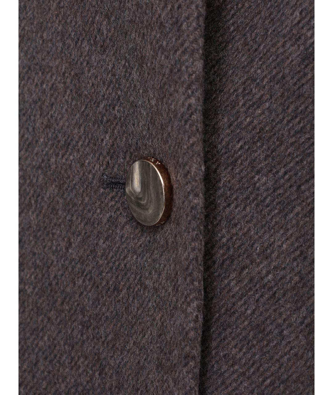 AGNONA Серое кашемировое пальто, фото 6