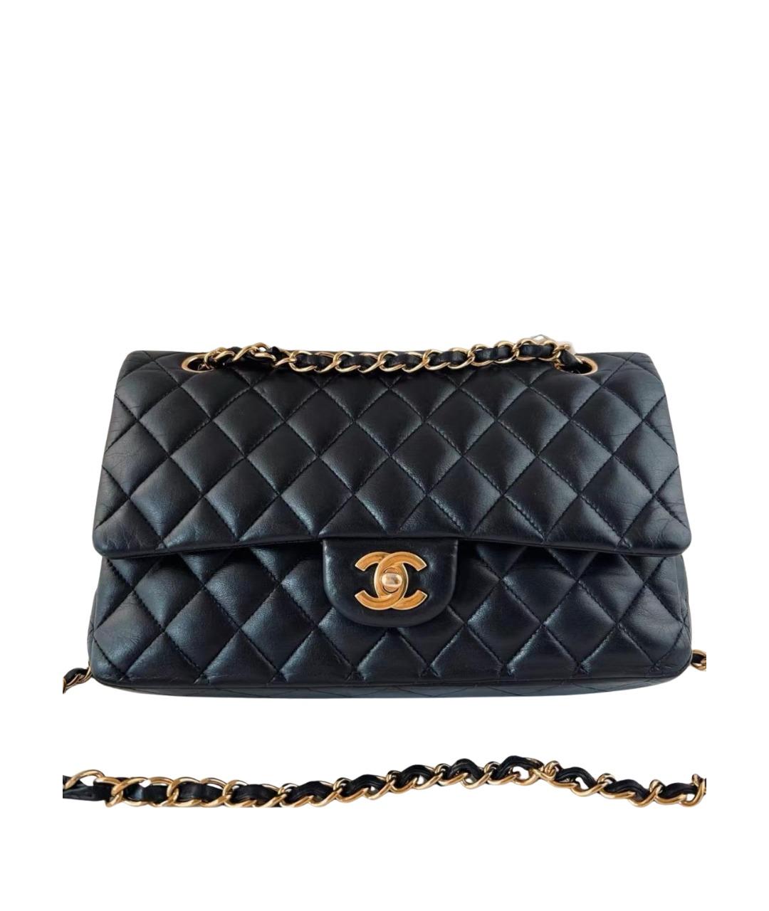 CHANEL Черная кожаная сумка через плечо, фото 1